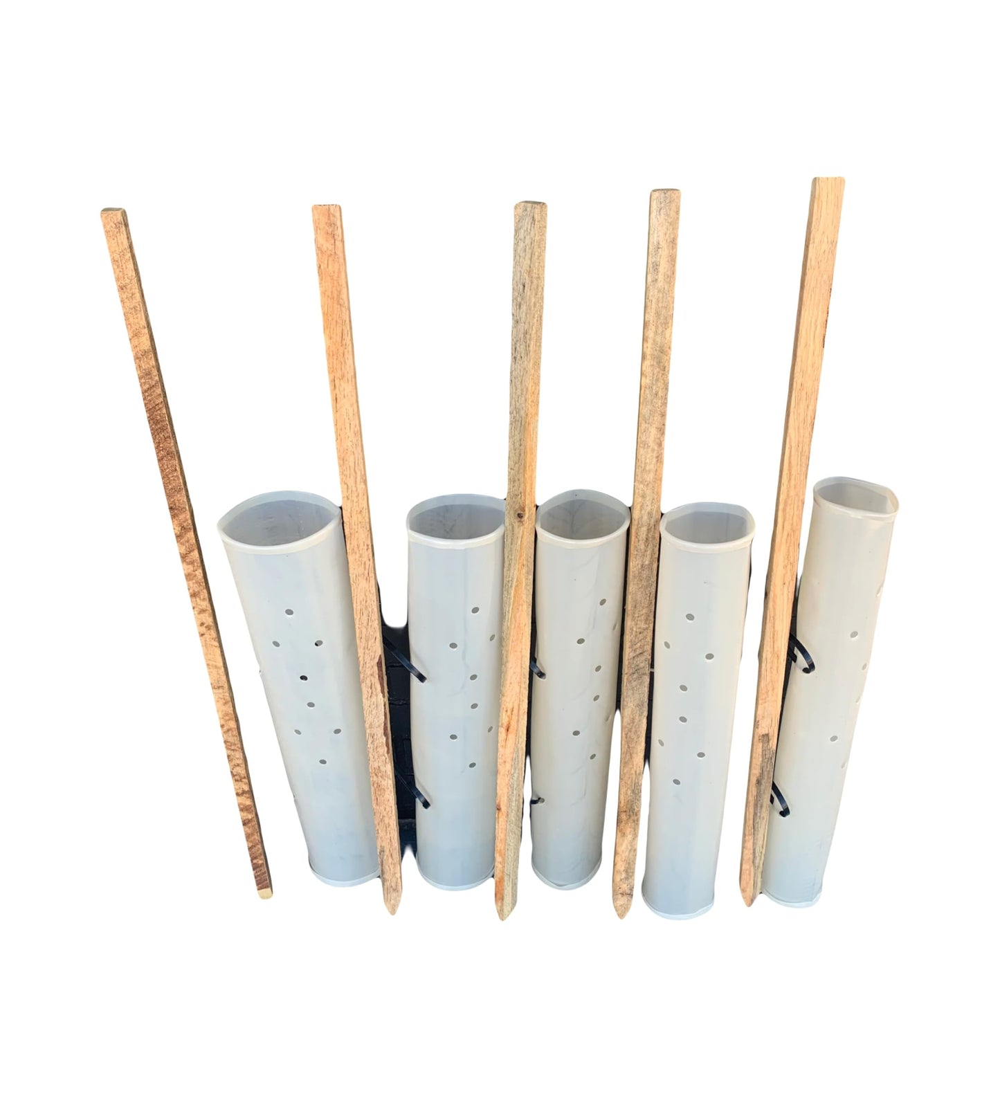 10-24" (2 Ft) Miracle Rapid Tree Growth Tube & Deer-Wildlife Protection w/ 36" (3 ft) Treated Stakes