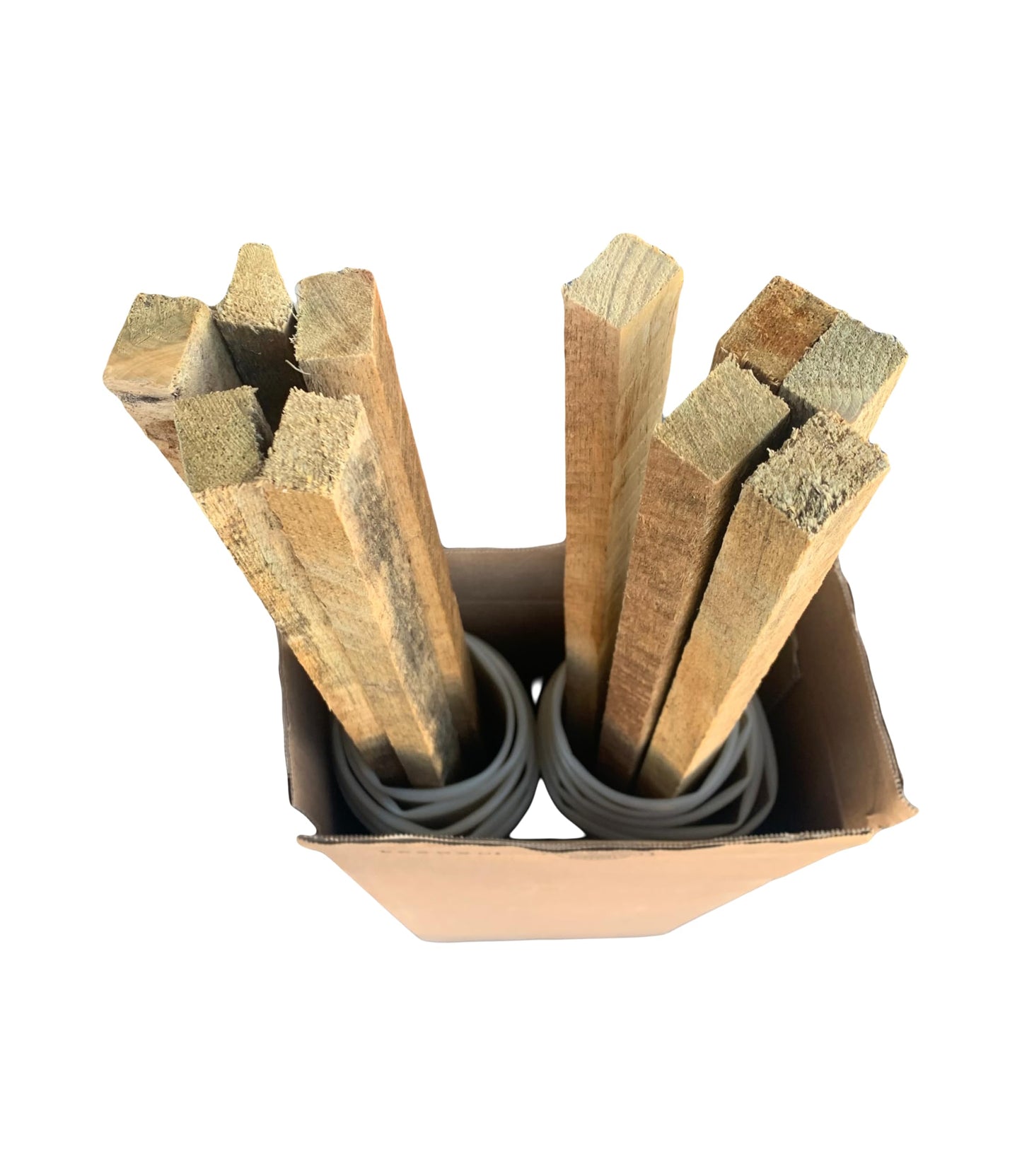 10-24" (2 Ft) Miracle Rapid Tree Growth Tube & Deer-Wildlife Protection w/ 36" (3 ft) Treated Stakes