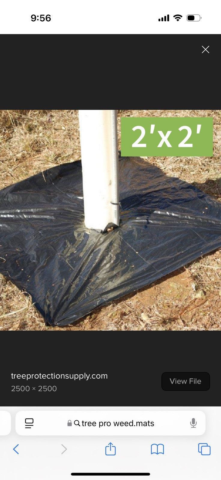 25-24”x24" Weed Pro Tree Mats- USA Made by Tree Pro w/100 Galvanized Staples