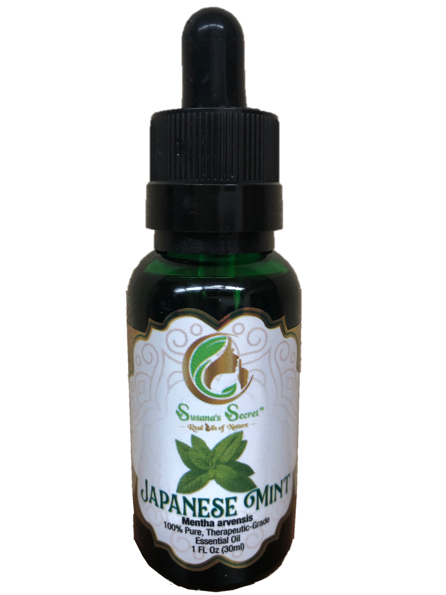 MENTA JAPONESA Aceite Esencial- 100% puro, Grado-Terapéutico, 1 FL Oz/30 ml- Botella de vidrio con pipeta cuentagotas