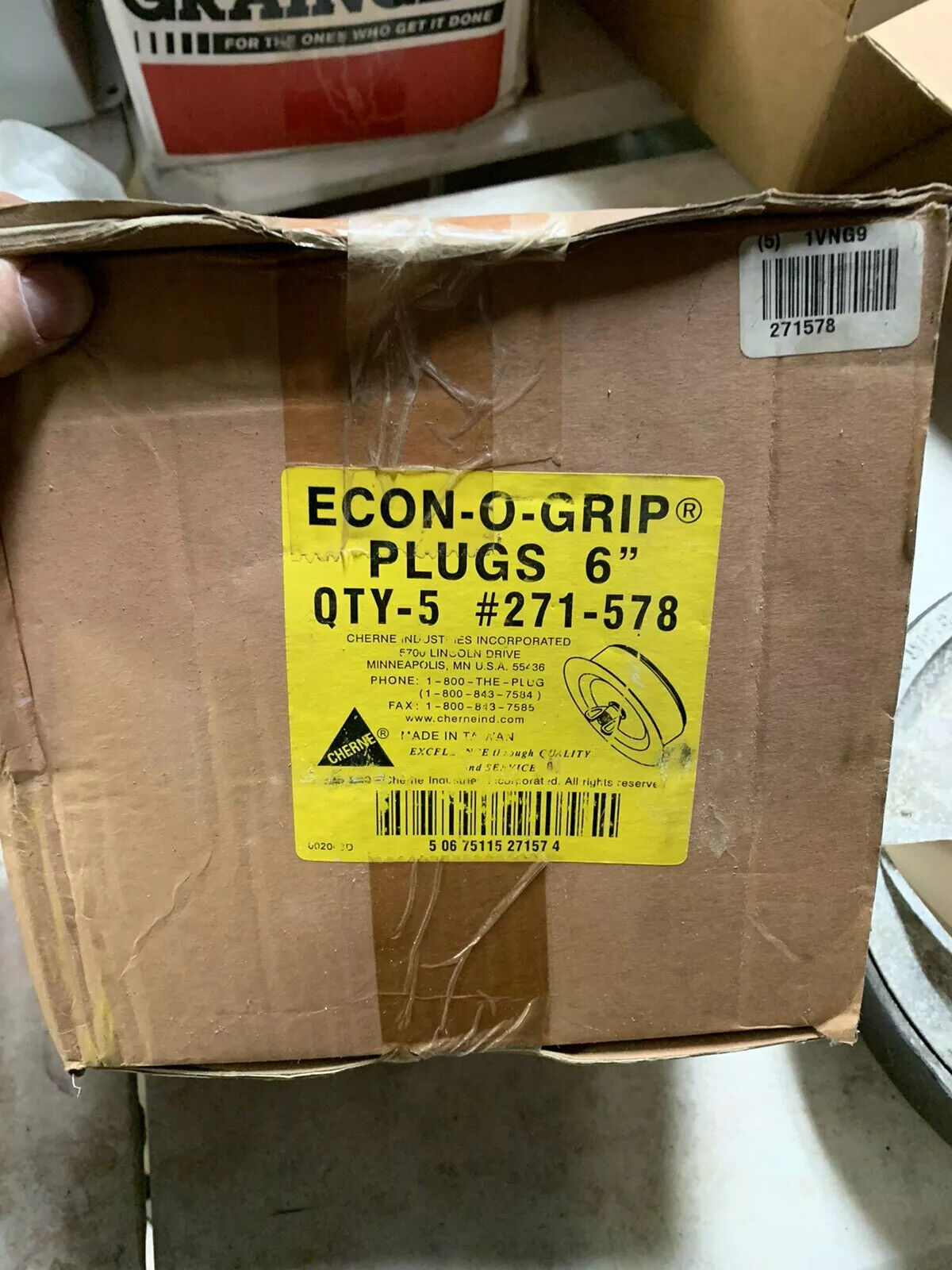 1 Cherne 6” Econo-Grip Plug