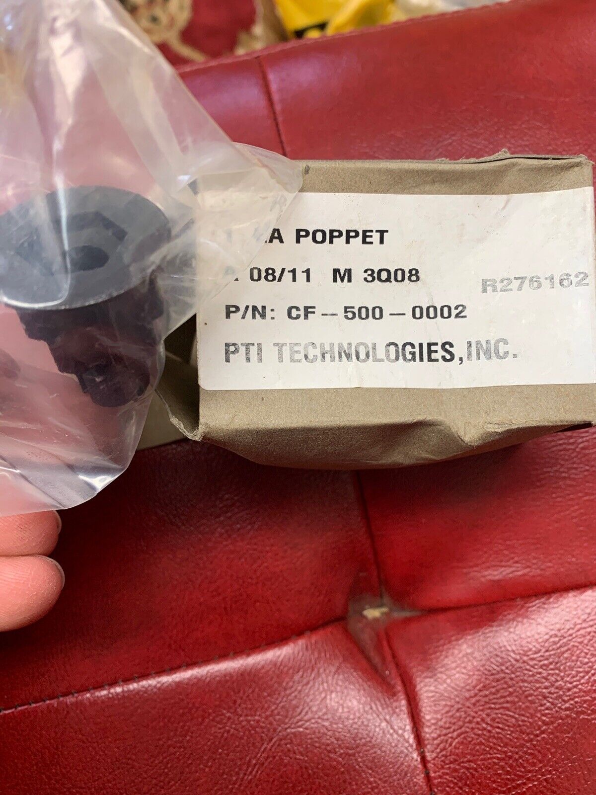 1-Genuine PTI Poppet Valve P/N CF-500-0002, 4820-01-435-8763 for PTI F5D Series