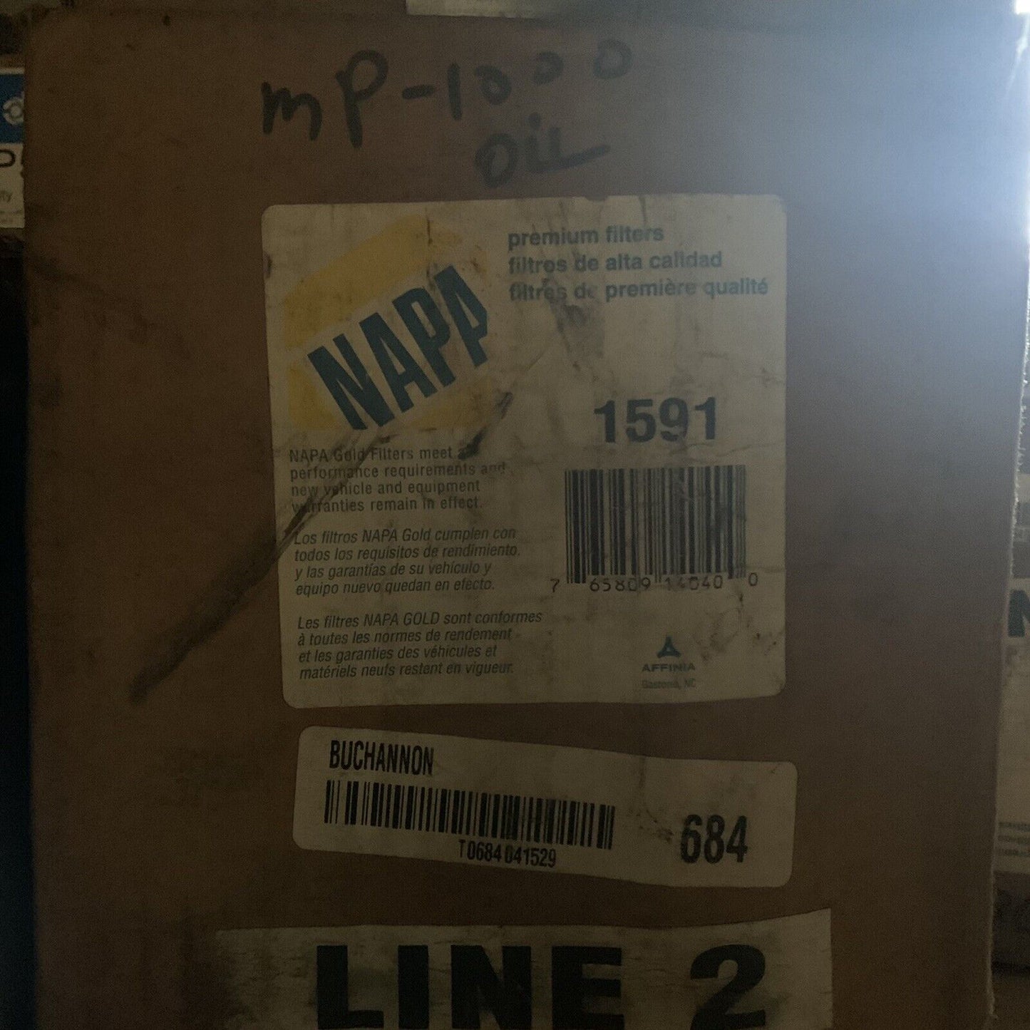 1591 Napa Gold Oil Filter