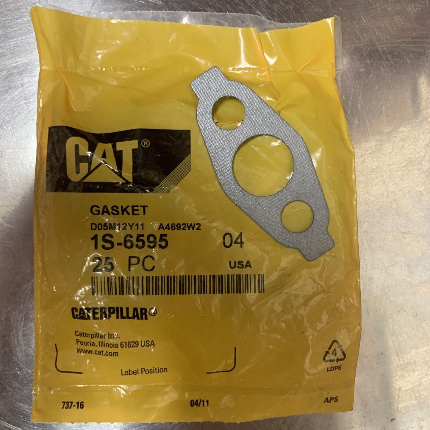 7H3270 - GASKET 1S6595 Genuine CATERPILLAR (CAT) !!!FREE SHIPPING!