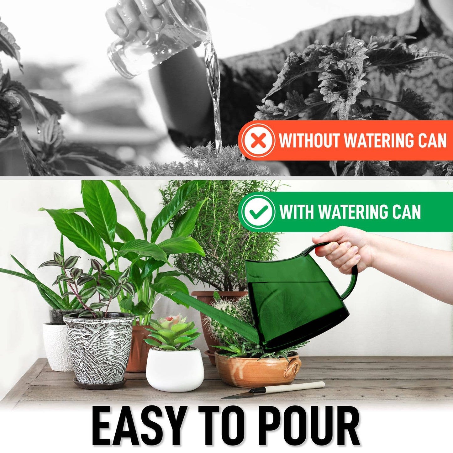 Translucent Watering Can Pot 1.4L