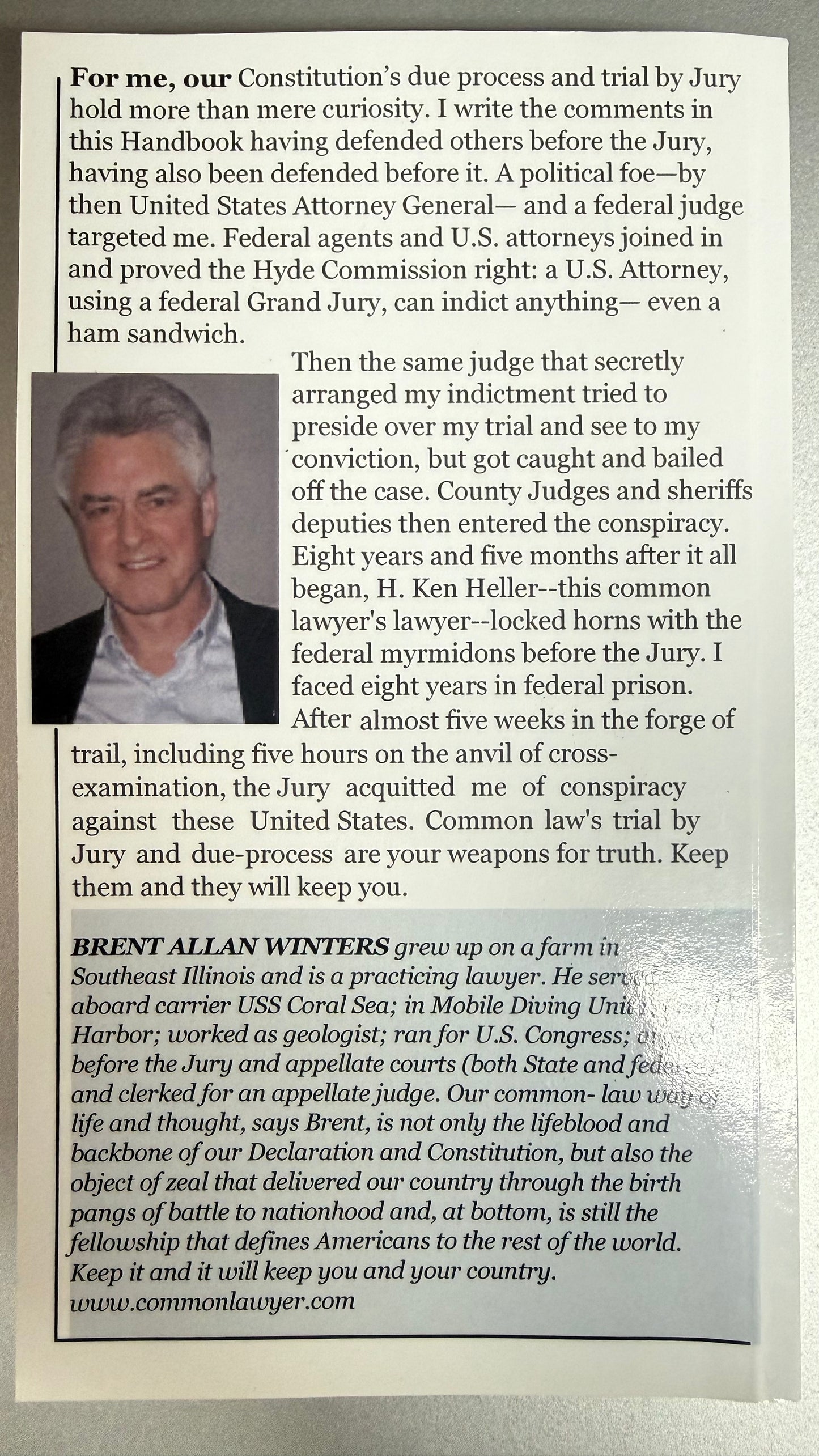 Declaration of '76- United State Constitution, A Common Lawyer Comments