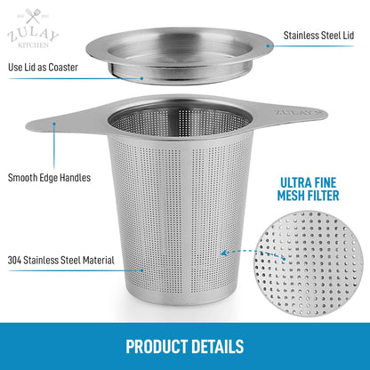 Large Stainless Steel Tea Filter For Loose Tea