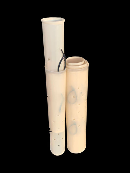 24" Miracle Tube Greenhouse Tree & Plant Tubes, shown nested together