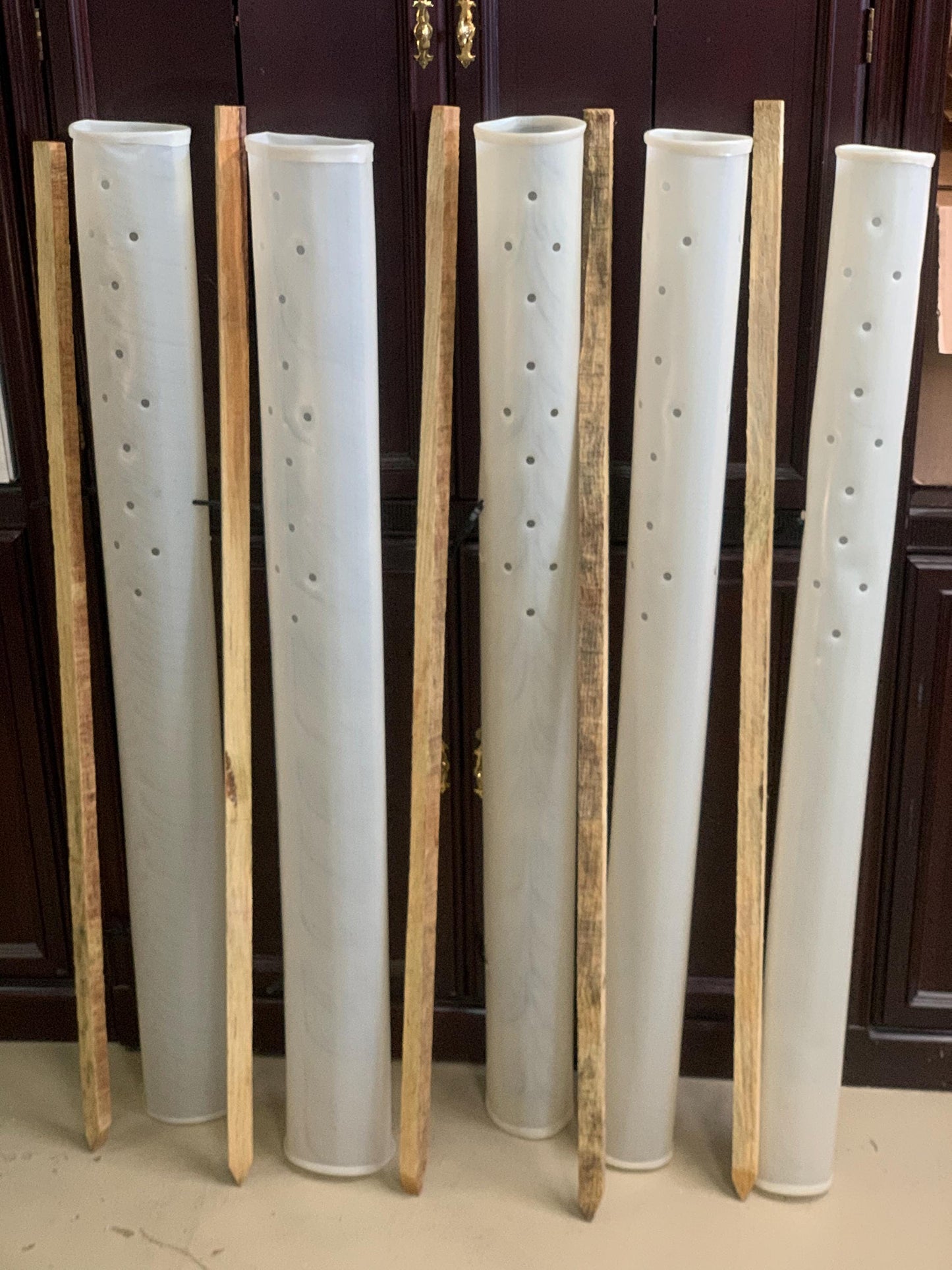 5-60" Miracle Greenhouse Tree Tubes & Treated Pine Stakes- Grow 2x-3x faster and protect from Deer, Rabbits and other Wildlife! FREE SHIPPING