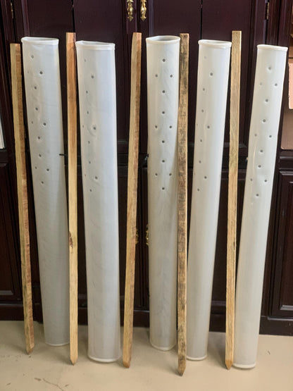 5-60" Miracle Greenhouse Tree Tubes & Treated Pine Stakes- Grow 2x-3x faster and protect from Deer, Rabbits and other Wildlife! FREE SHIPPING