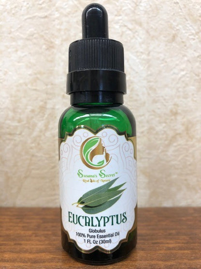 EUCALYPTUS Essential Oil- 100% PURE, Therapeutic-Grade, 1 or 2 FL Oz Glass bottle w/dropper pipette