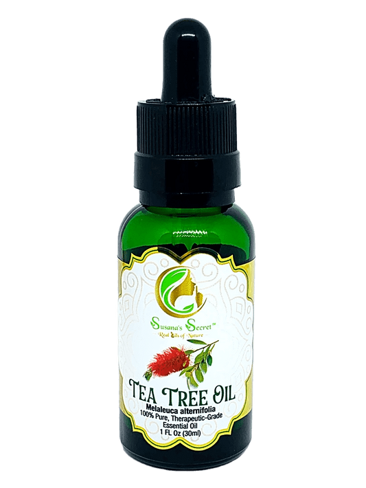 TEA TREE Essential OIl- 100% PURE, Therapeutic-Grade, 1 FL Oz/30 ml- Glass bottle w/euro dropper